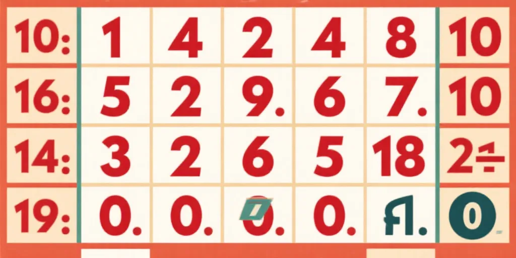 号码分布图示意